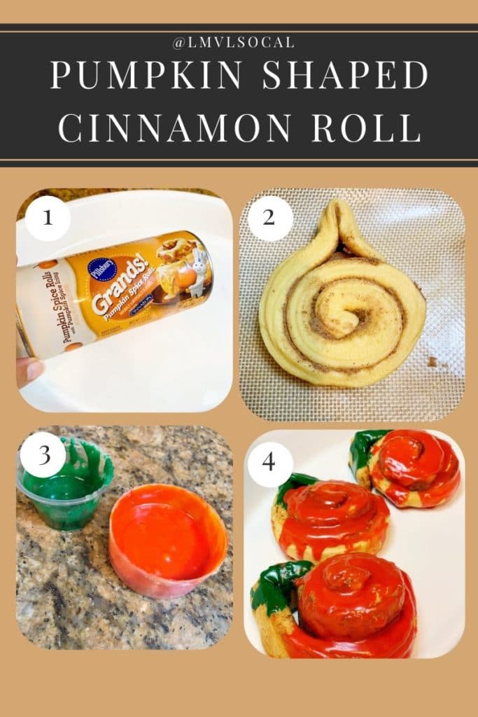 Pumpkin Shaped Cinnamon Rolls recipe