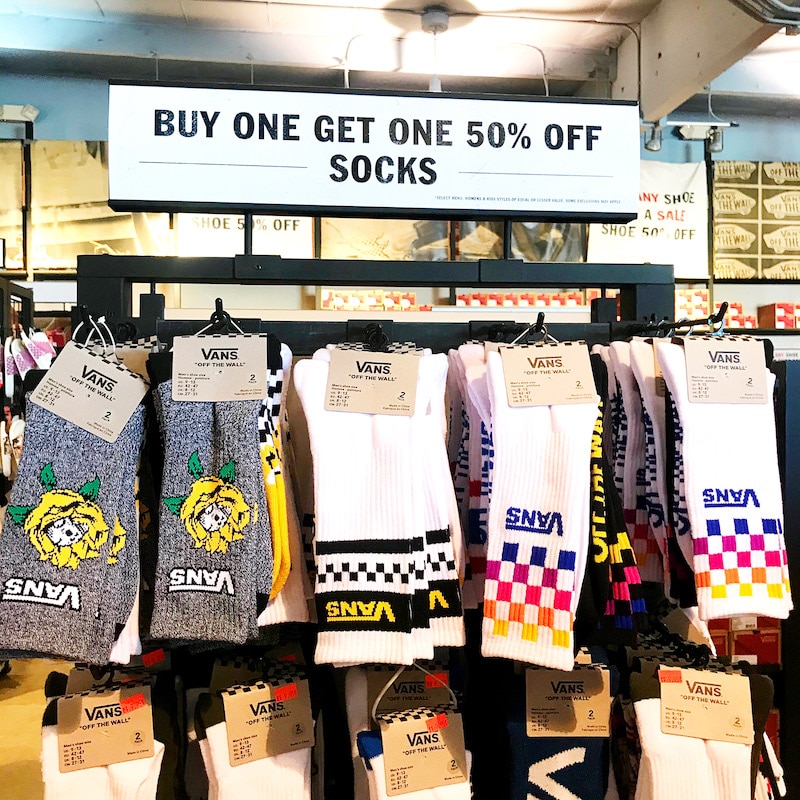 Buy one get clearance one 50 off vans