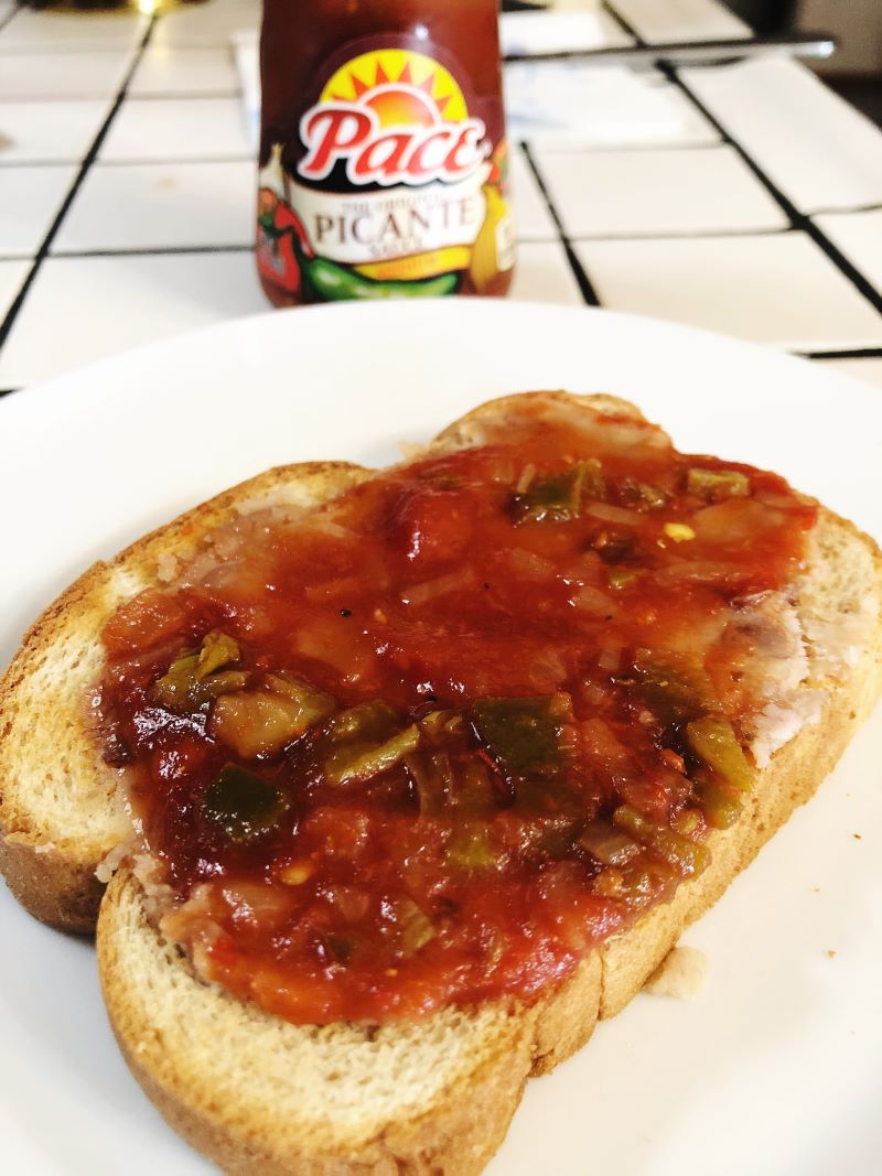 Molletes with Pace Picante