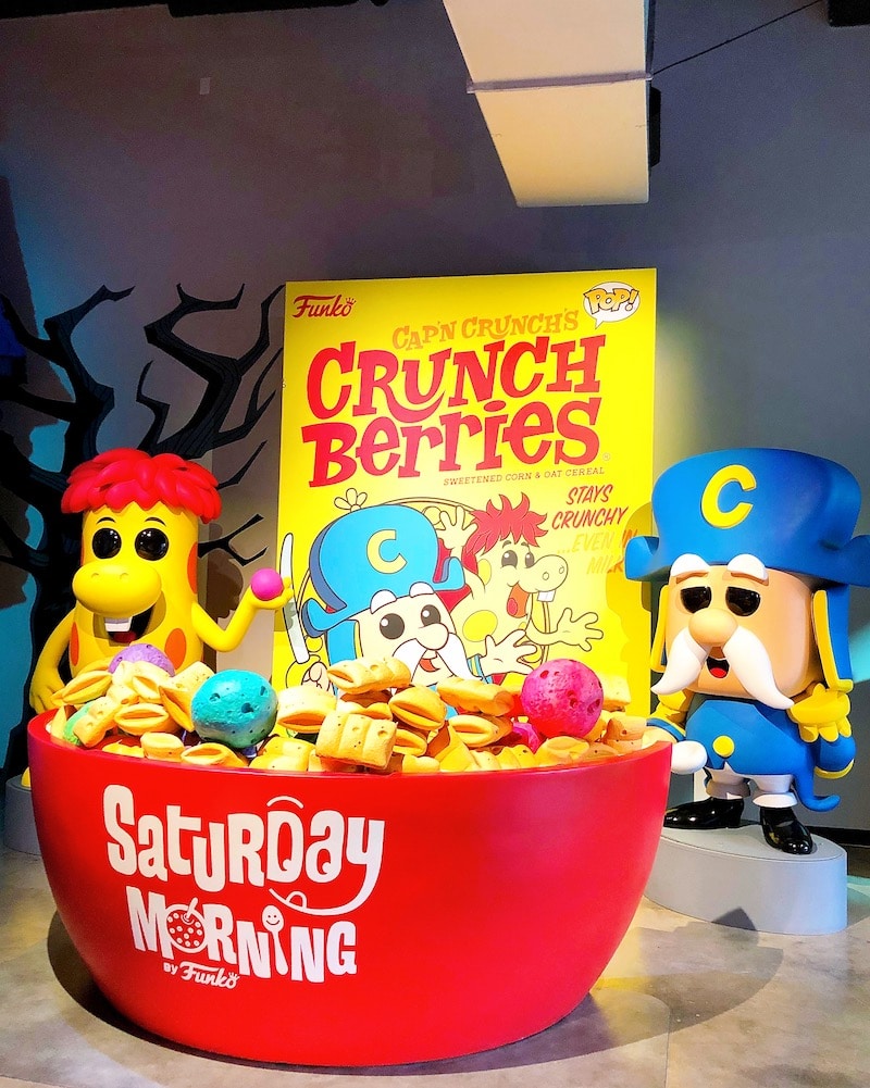 Captain Crunch cereal photo opp at Funko Hollywood store - livingmividaloca.com