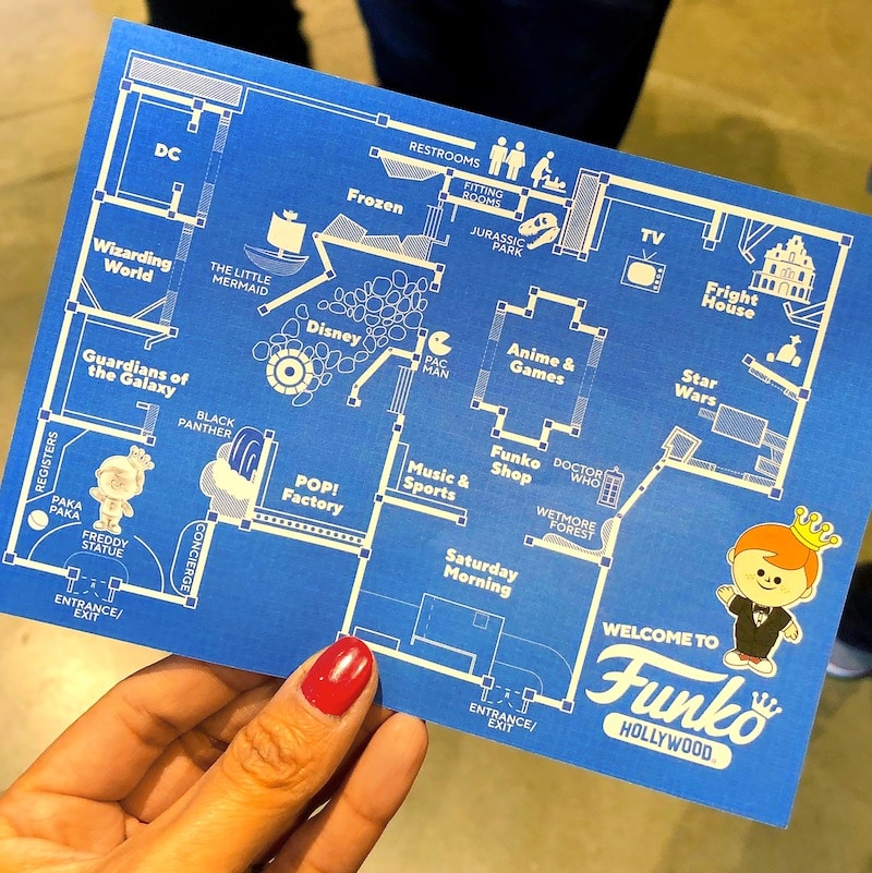 Funko Hollywood floor map - livingmividaloca.com