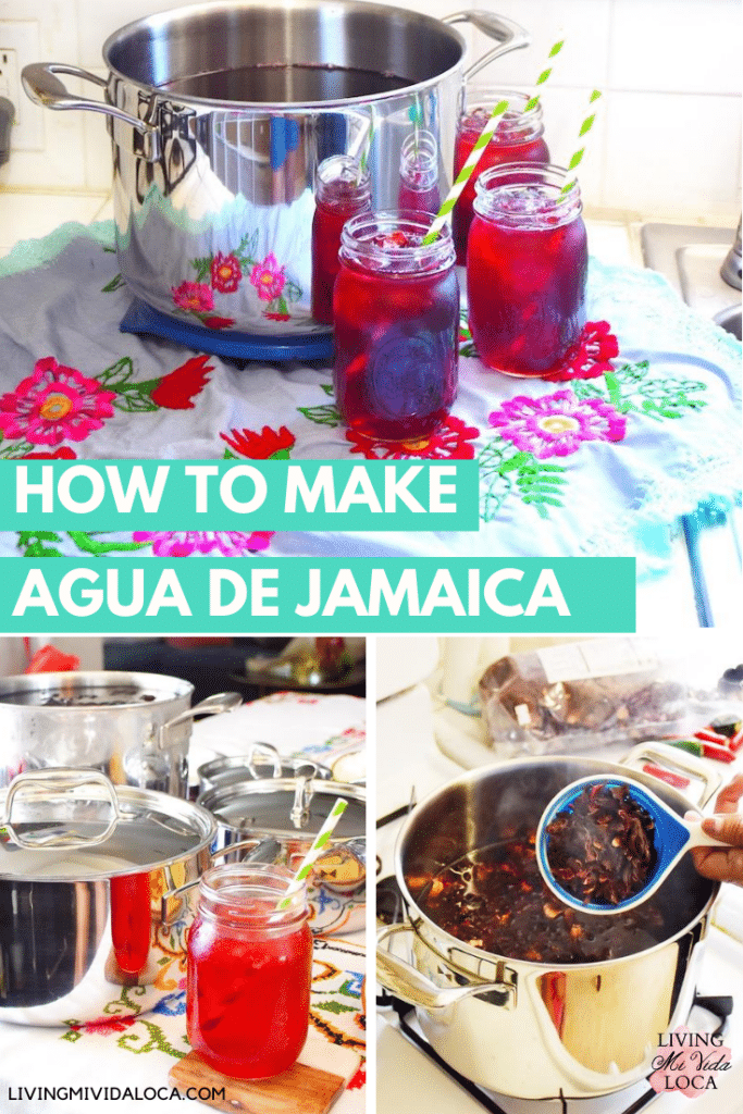 How to make agua de jamaica - hibiscus tea - livingmividaloca.com