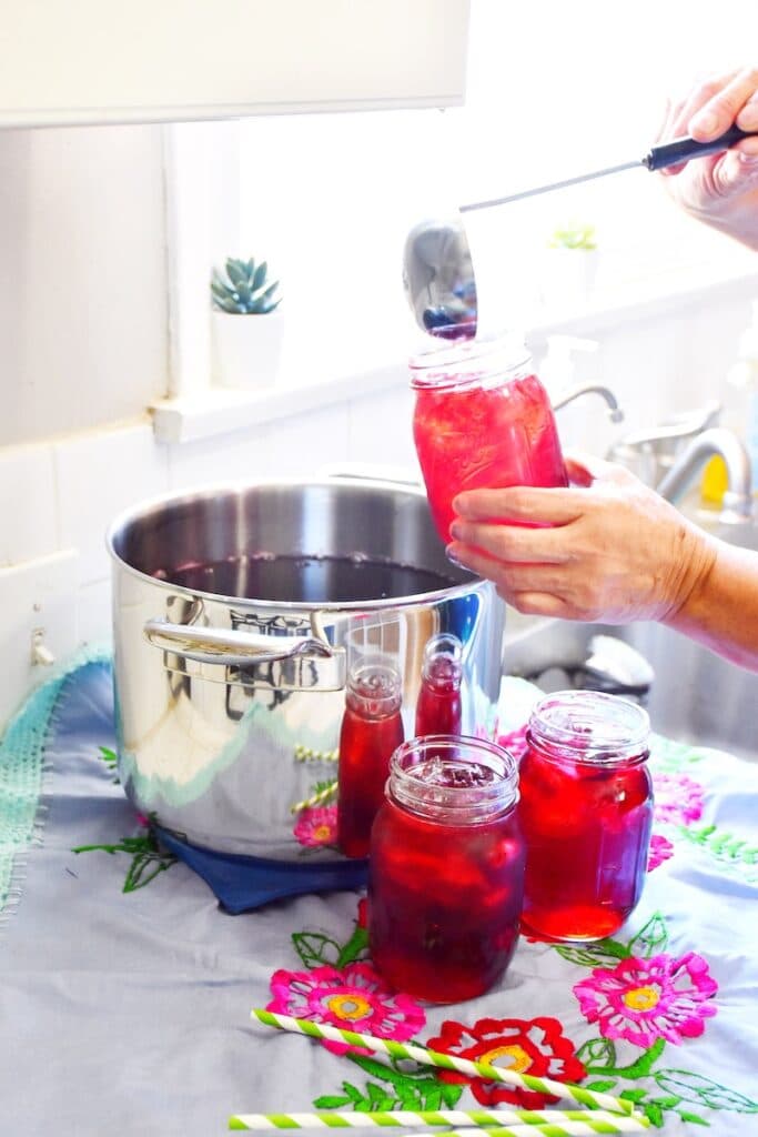 How to make agua de jamaica - livingmividaloca.com