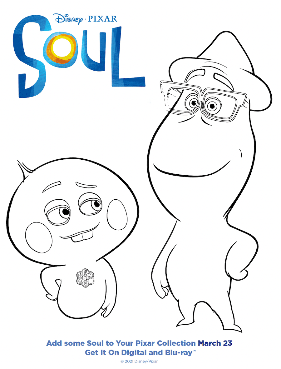 Free Printable Activity Sheets from Disney and Pixar's SOUL