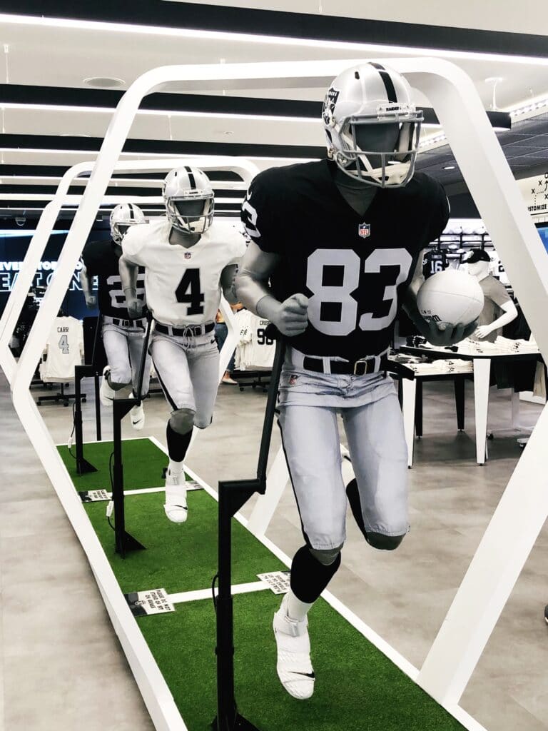 Raiders store players