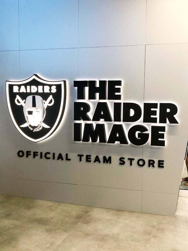 The Raider Image at Las Vegas Airport