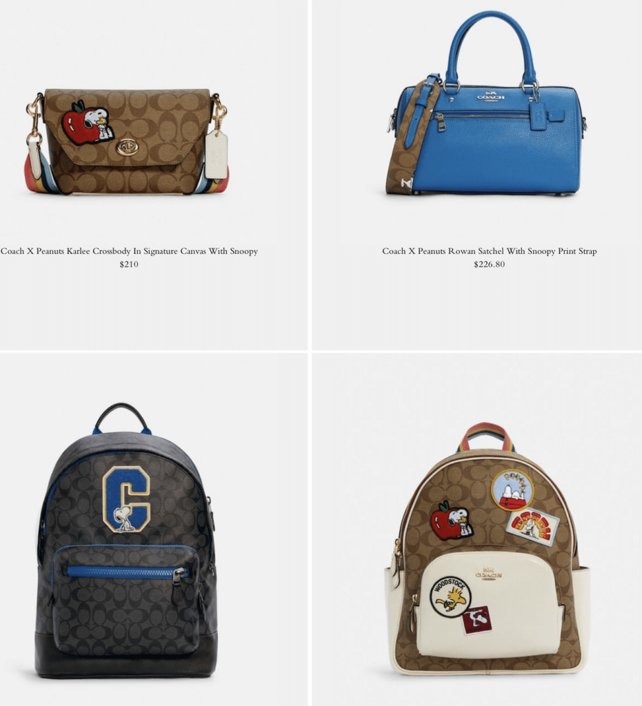 coach peanuts collection 2021