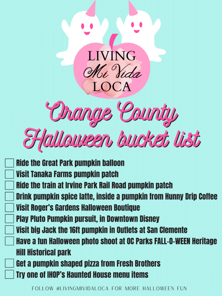 Orange County Halloween bucket list Orange County guide for families