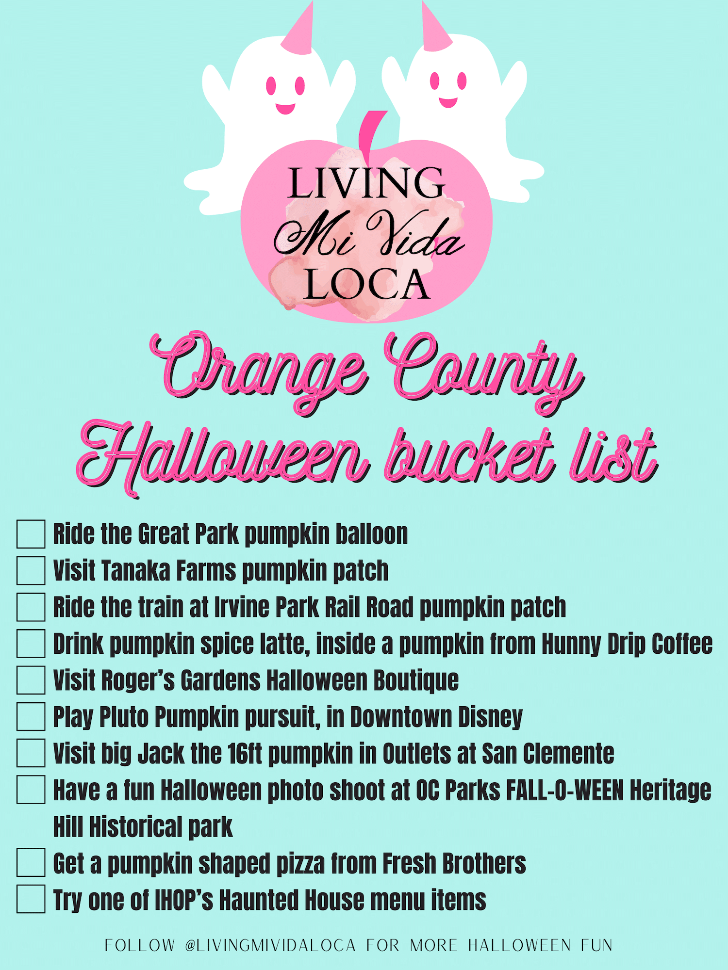 Orange County Halloween bucket list Orange County guide for families
